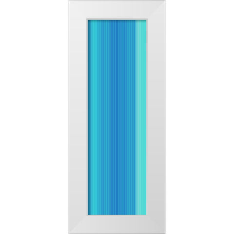 Stripe Totem II White Modern Wood Framed Art Print by Grayscale