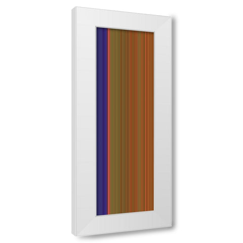 Stripe Totem VI White Modern Wood Framed Art Print by Grayscale