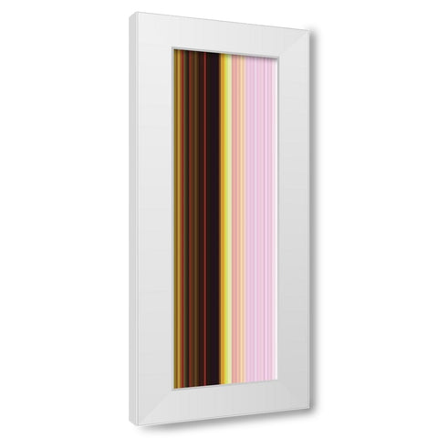 Stripe Totem XI White Modern Wood Framed Art Print by Grayscale
