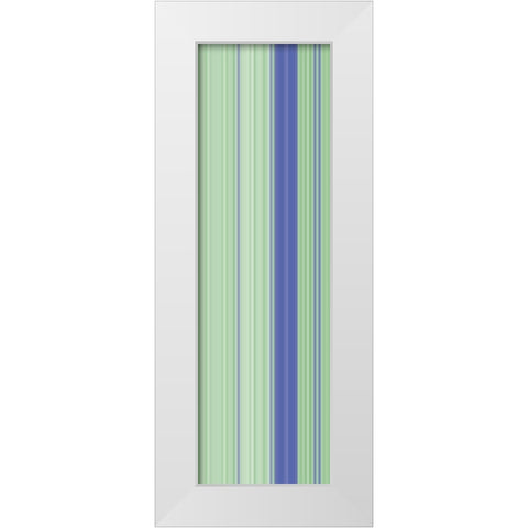 Stripe Totem XIII White Modern Wood Framed Art Print by Grayscale