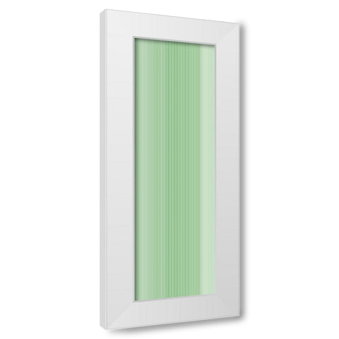 Stripe Totem XIV White Modern Wood Framed Art Print by Grayscale