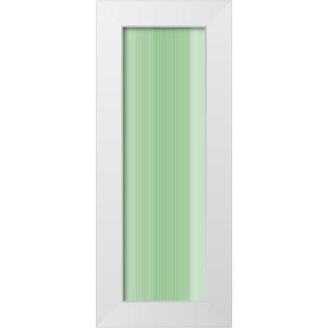 Stripe Totem XIV White Modern Wood Framed Art Print by Grayscale