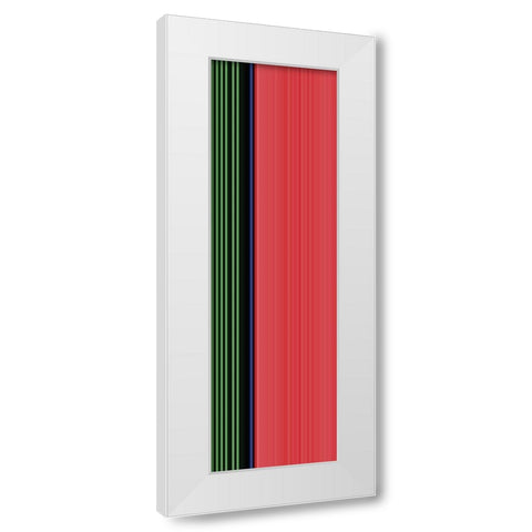 Stripe Totem XVIII White Modern Wood Framed Art Print by Grayscale