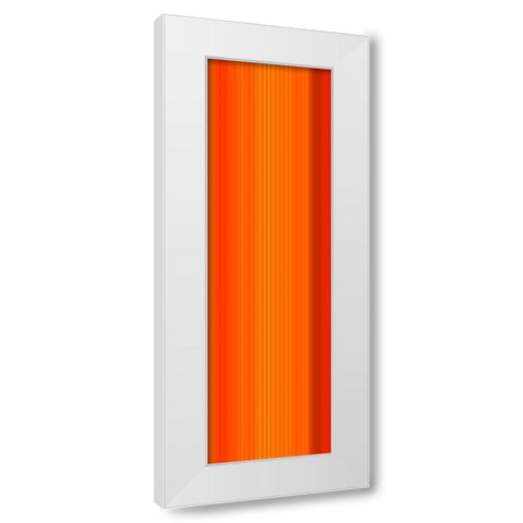 Stripe Totem XX White Modern Wood Framed Art Print by Grayscale