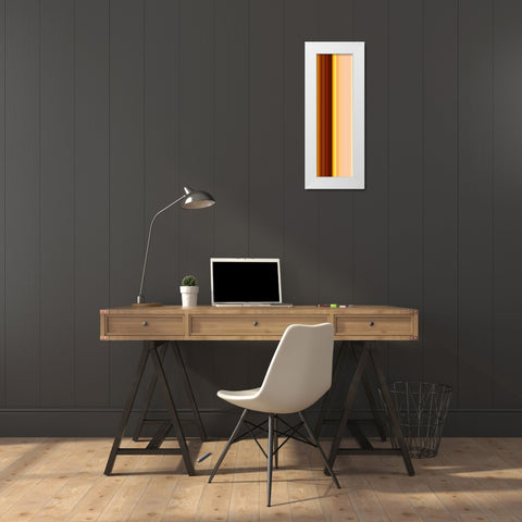 Stripe Totem XXIII White Modern Wood Framed Art Print by Grayscale