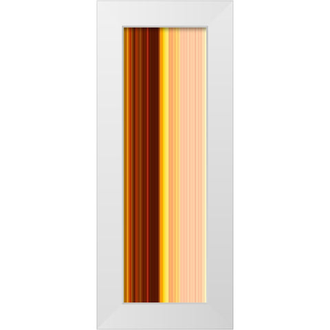 Stripe Totem XXIII White Modern Wood Framed Art Print by Grayscale