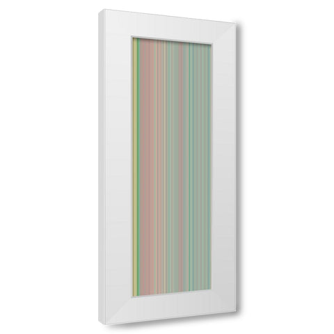Stripe Totem XXIV White Modern Wood Framed Art Print by Grayscale