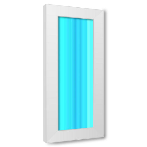 Stripe Totem XXVI White Modern Wood Framed Art Print by Grayscale