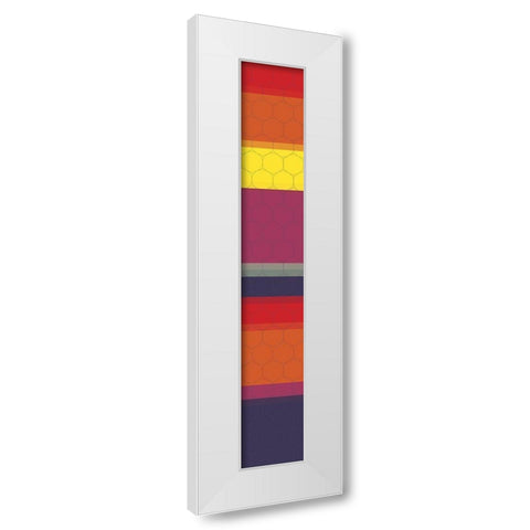 Tall Totem II White Modern Wood Framed Art Print by Grayscale
