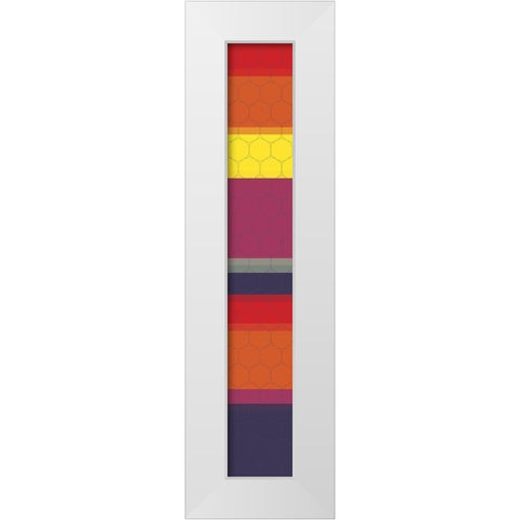 Tall Totem II White Modern Wood Framed Art Print by Grayscale