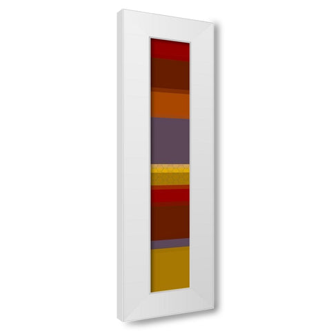 Tall Totem III White Modern Wood Framed Art Print by Grayscale