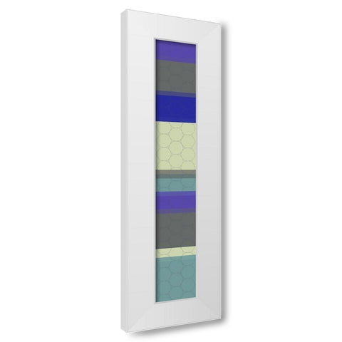 Tall Totem IV White Modern Wood Framed Art Print by Grayscale