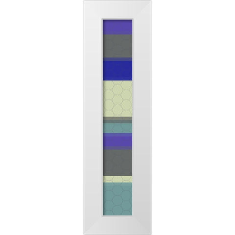 Tall Totem IV White Modern Wood Framed Art Print by Grayscale
