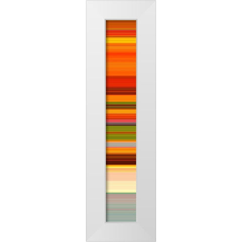 Tall Totem VIII White Modern Wood Framed Art Print by Grayscale