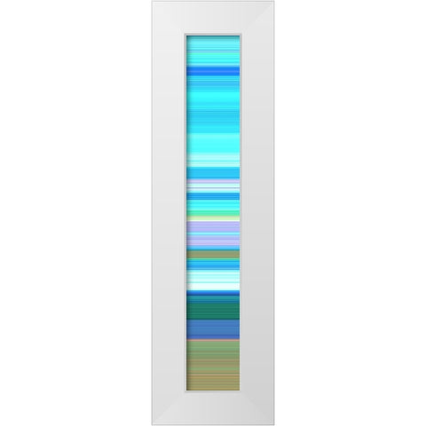 Tall Totem IX White Modern Wood Framed Art Print by Grayscale