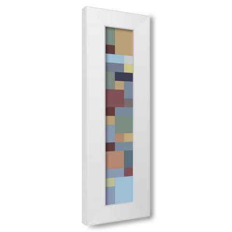 Tall Totem XI White Modern Wood Framed Art Print by Grayscale