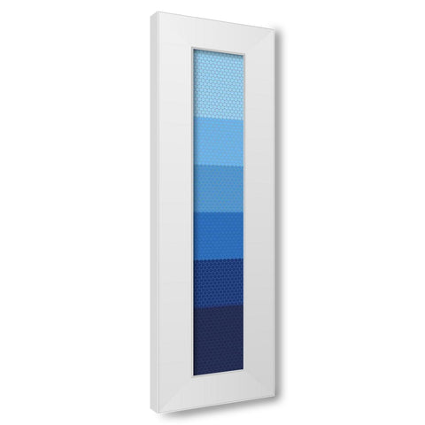 Tall Totem XIII White Modern Wood Framed Art Print by Grayscale