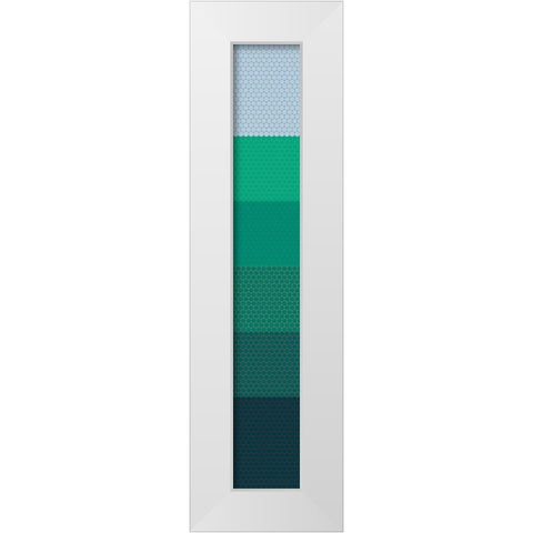 Tall Totem XIV White Modern Wood Framed Art Print by Grayscale