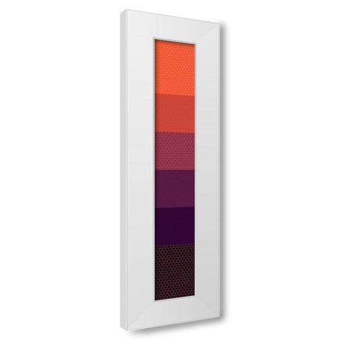 Tall Totem XV White Modern Wood Framed Art Print by Grayscale