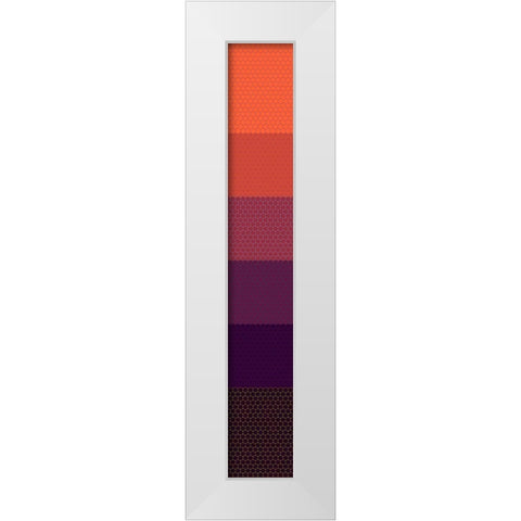 Tall Totem XV White Modern Wood Framed Art Print by Grayscale