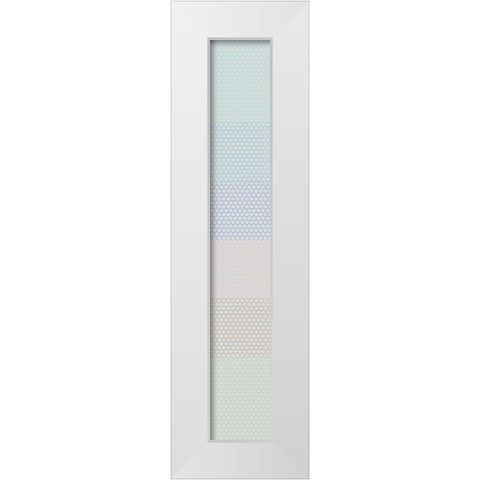 Tall Totem XVI White Modern Wood Framed Art Print by Grayscale