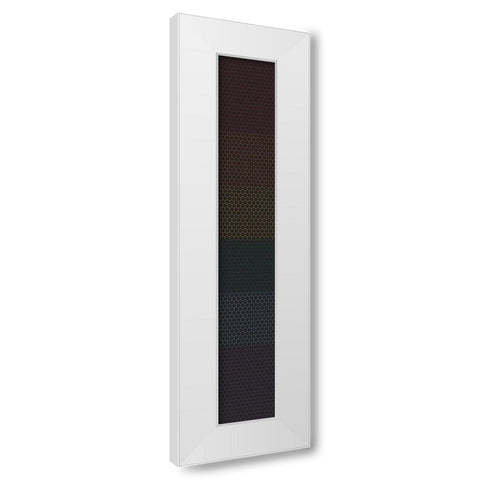 Tall Totem XVII White Modern Wood Framed Art Print by Grayscale
