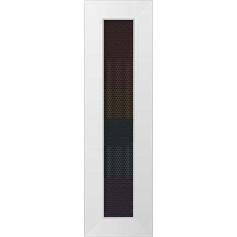 Tall Totem XVII White Modern Wood Framed Art Print by Grayscale