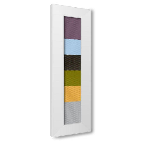 Tall Totem XVIII White Modern Wood Framed Art Print by Grayscale