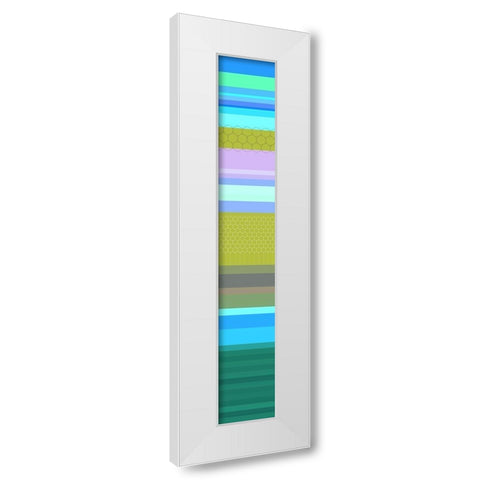 Tall Totem XIX White Modern Wood Framed Art Print by Grayscale