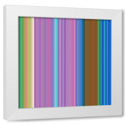 Pinstripes IV White Modern Wood Framed Art Print by Grayscale