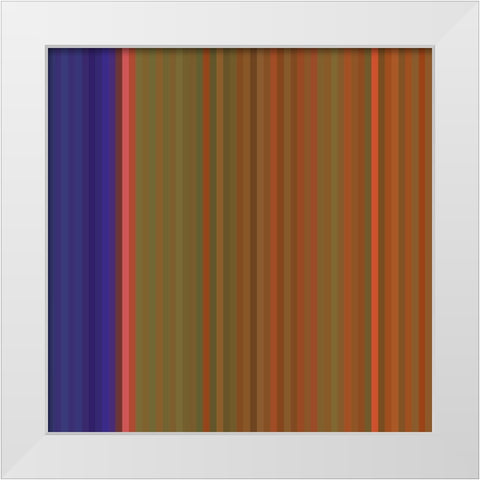 Pinstripes VI White Modern Wood Framed Art Print by Grayscale