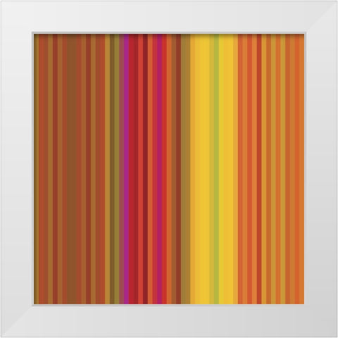 Pinstripes VII White Modern Wood Framed Art Print by Grayscale