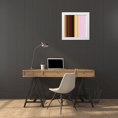 Pinstripes XI White Modern Wood Framed Art Print by Grayscale