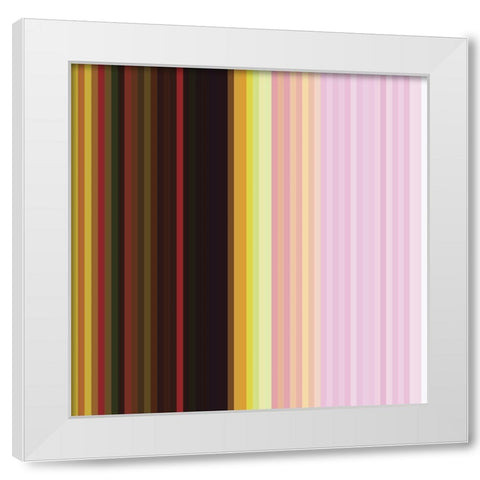 Pinstripes XI White Modern Wood Framed Art Print by Grayscale