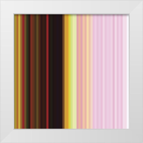 Pinstripes XI White Modern Wood Framed Art Print by Grayscale