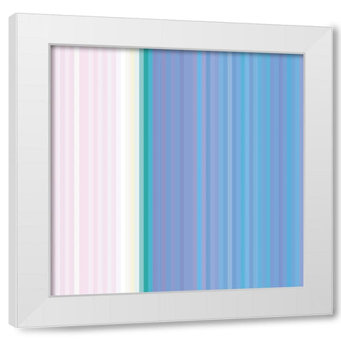 Pinstripes XII White Modern Wood Framed Art Print by Grayscale