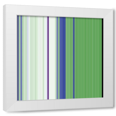 Pinstripes XVII White Modern Wood Framed Art Print by Grayscale