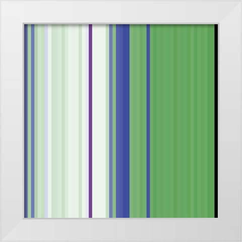 Pinstripes XVII White Modern Wood Framed Art Print by Grayscale