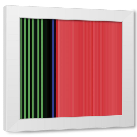 Pinstripes XVIII White Modern Wood Framed Art Print by Grayscale