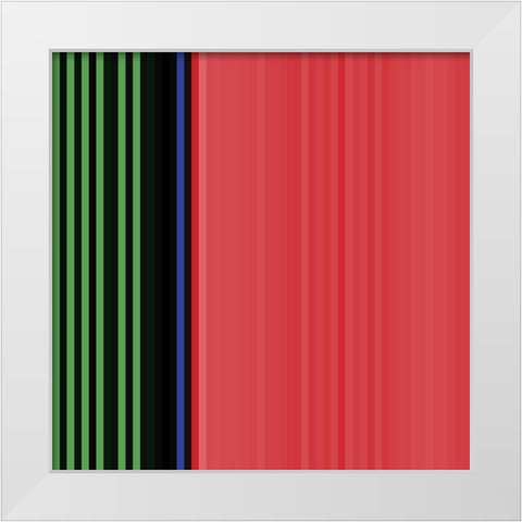 Pinstripes XVIII White Modern Wood Framed Art Print by Grayscale