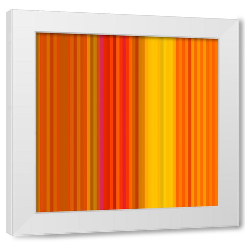 Pinstripes XIX White Modern Wood Framed Art Print by Grayscale
