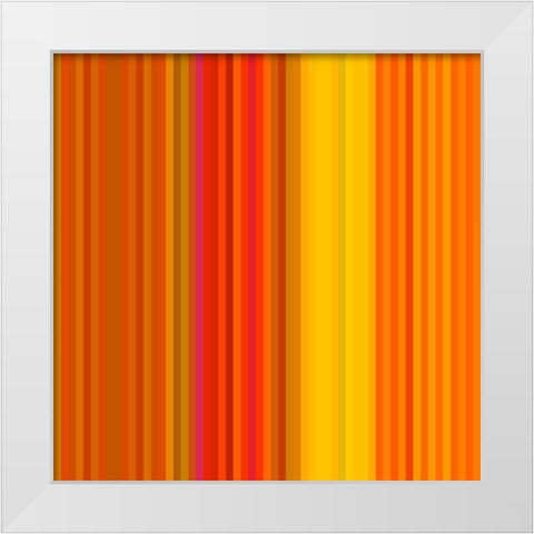 Pinstripes XIX White Modern Wood Framed Art Print by Grayscale