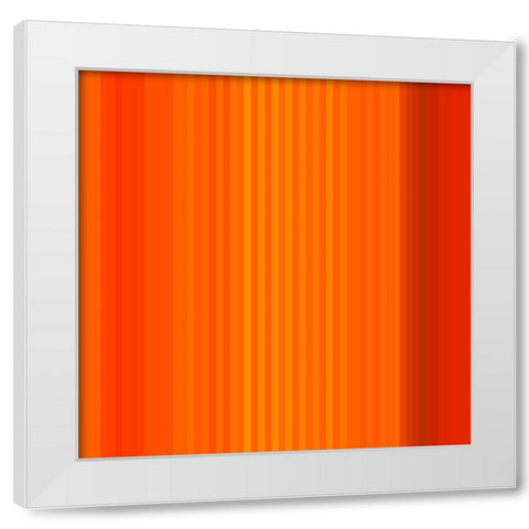 Pinstripes XX White Modern Wood Framed Art Print by Grayscale