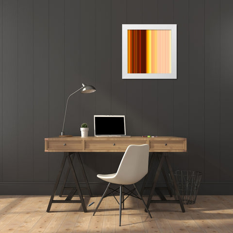 Pinstripes XXIII White Modern Wood Framed Art Print by Grayscale