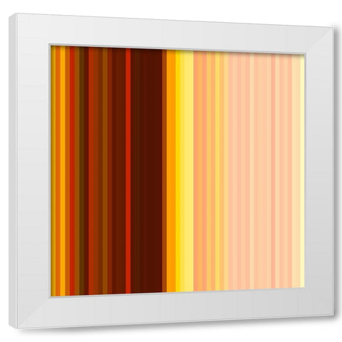 Pinstripes XXIII White Modern Wood Framed Art Print by Grayscale