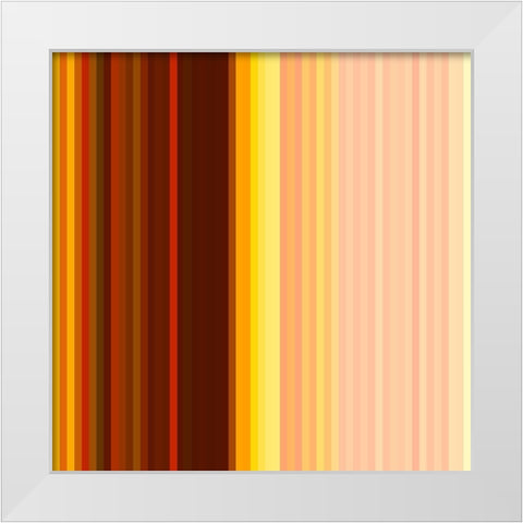 Pinstripes XXIII White Modern Wood Framed Art Print by Grayscale