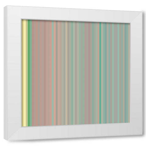 Pinstripes XXIV White Modern Wood Framed Art Print by Grayscale