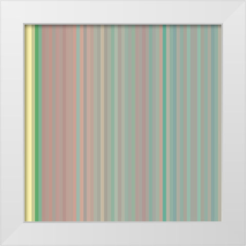 Pinstripes XXIV White Modern Wood Framed Art Print by Grayscale