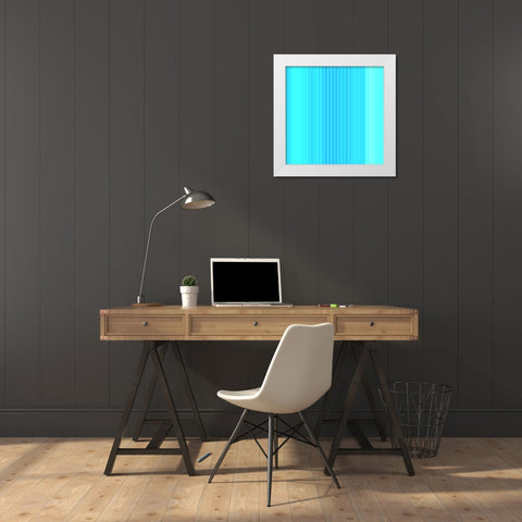 Pinstripes XXVI White Modern Wood Framed Art Print by Grayscale