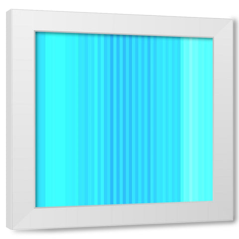 Pinstripes XXVI White Modern Wood Framed Art Print by Grayscale